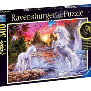 ravensburger puzzle 500 db egyszarvúak a folyónál