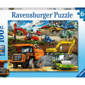 ravensburger puzzle 100 db járművek az építkezésen