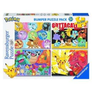 ravensburger puzzle 4x100 db pokemon