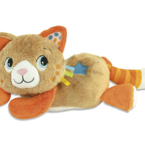 baby clementoni elalvást segítő doromboló plüss cica