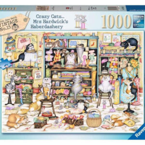 puzzle 1000 db Őrült macskák