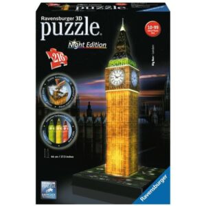 ravensburger big ben 216 darabos 3d puzzle fénnyel