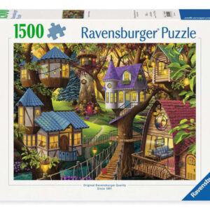 puzzle 1500 db alkonyat a fák tetején