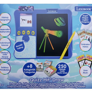 beszélő kártyaolvasó rajztáblával angol /magyar