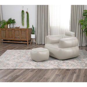 felfújható fotel lábtartóval