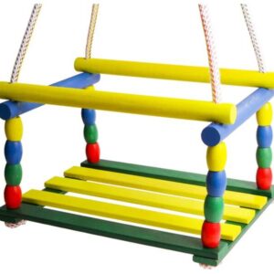 színes fa gyerekhinta