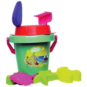 homokozó 8 darabos készlet vödörben 20 cm