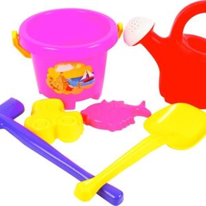 homokozó 6 darabos készlet kannával