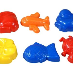 homokozó forma 6 darabos készlet többféle