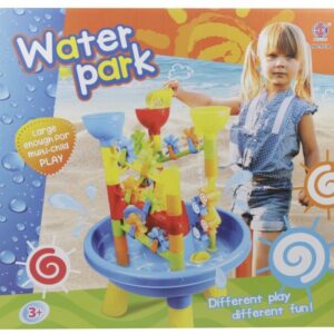 homokozó asztalka vízimalmokkal