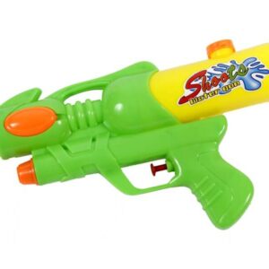 tartályos vízipisztoly zöld sárga, 27 cm