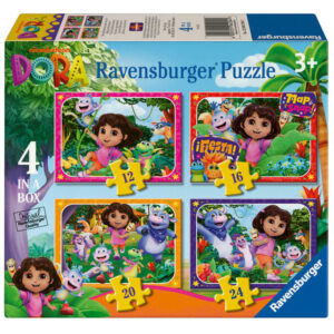 puzzle 4in1 dóra a felfedező