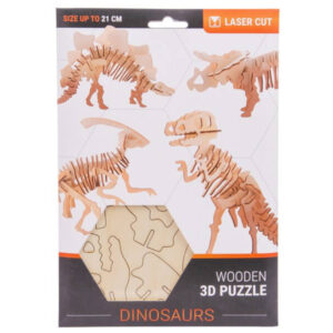 3d fa puzzle dínók, 4 féle