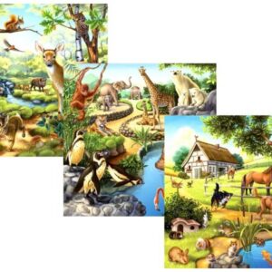 ravensburger: Állatok 3 x 49 darabos puzzle