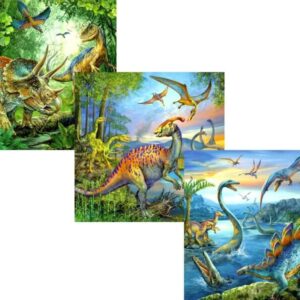 ravensburger: dinoszauruszok 3 x 49 darabos puzzle