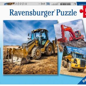 ravensburger: puzzle 3x49 db Óriás munkagépek