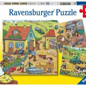 ravensburger: puzzle 3x49 db Élet a farmon