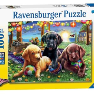 ravensburger puzzle 100 db kutyus piknik