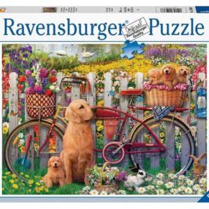ravensburger: puzzle 500 db kutyusok a kertben