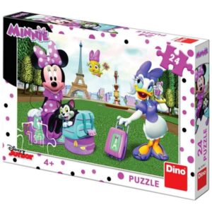 dino minnie egér párizsban 24 darabos puzzle