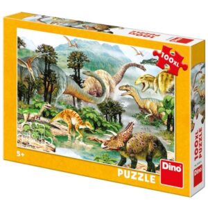 dino dinoszauruszok 100 darabos xl puzzle