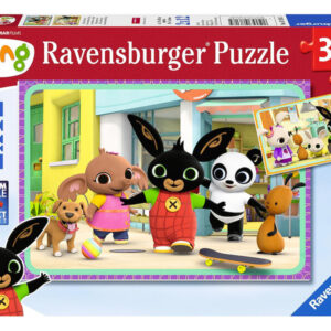 ravensburger puzzle 2x12 db bing mókázik