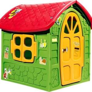 méhecskés műanyag játszóház zöld