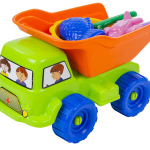 dömper homokozó szettel