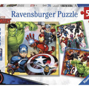 ravensburger: puzzle 3x49 db marvel hősök