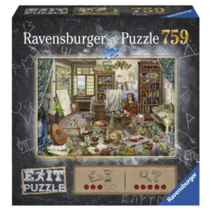 ravensburger puzzle exit 759 db a művész szobája