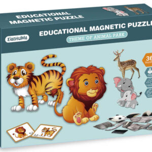 2in1 mágneses puzzle vadállatok, 86 db