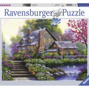 ravensburger: puzzle 1000 db romantikus kis ház