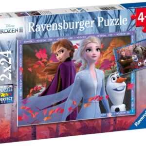 ravensburger: jégvarázs 2 az erdőben 2 x 24 darabos puzzle