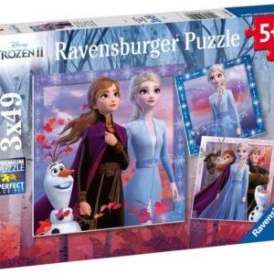 ravensburger: jégvarázs 2 az utazás 3 x 49 darabos puzzle