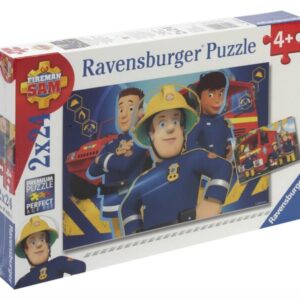 ravensburger: sam a tűzoltó 2 x 24 darabos puzzle