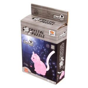 cica 21 darabos 3d kristály puzzle többféle