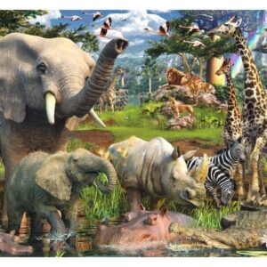 ravensburger: puzzle 18000 db az itatónál